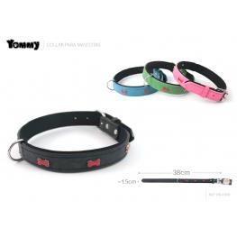 Collar PU Hueso Rojo