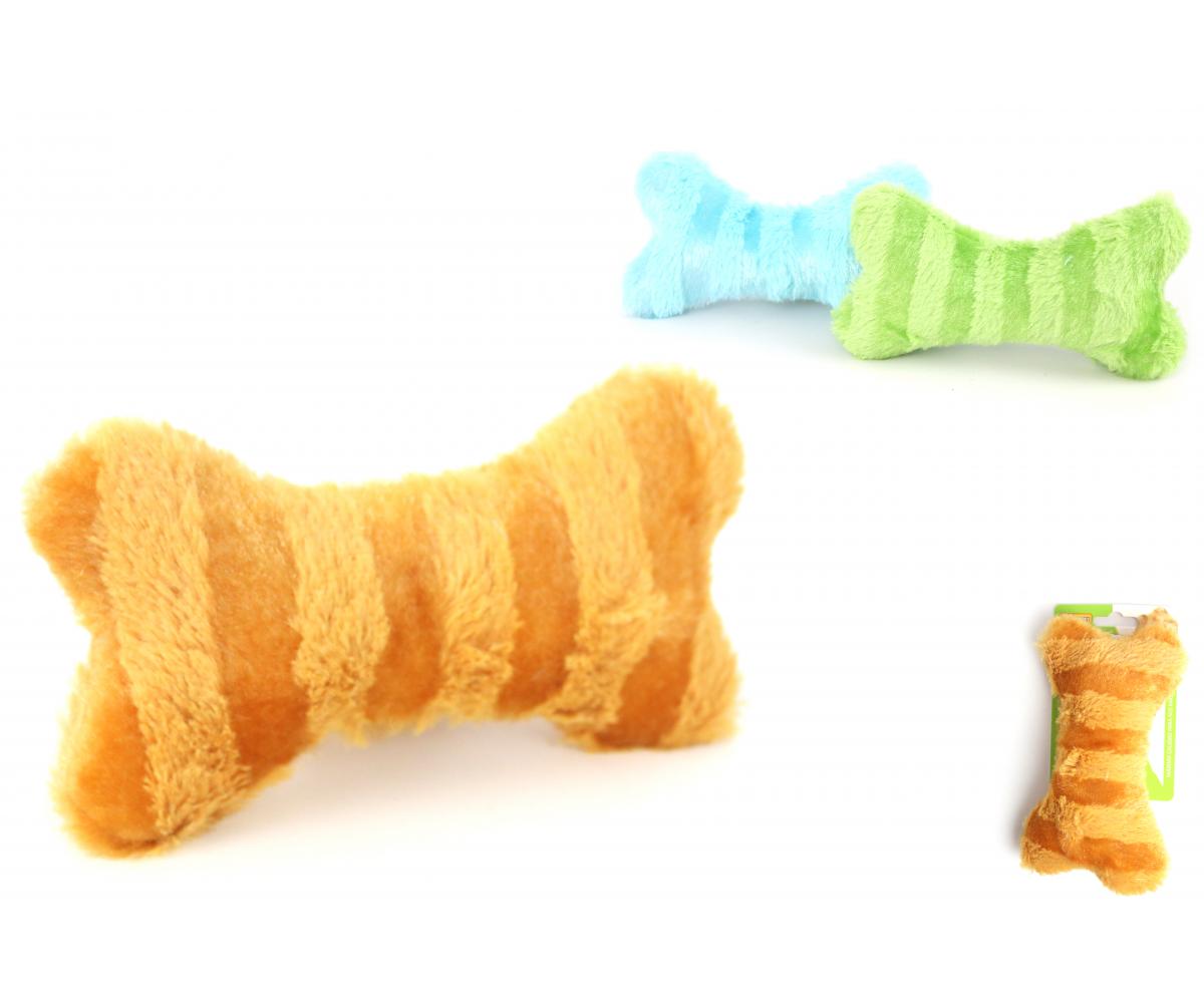 Peluche hueso rayado17 CM