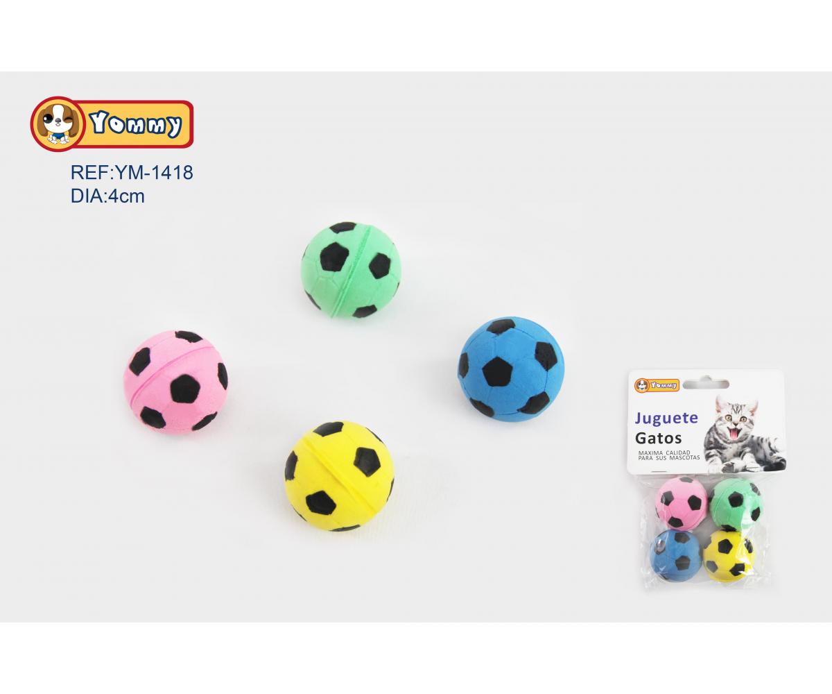 Fútbol de juguete para gatos 4 CM