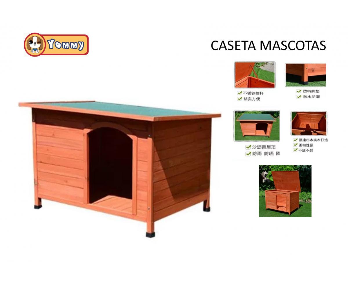 Caseta de madera para mascotas (abeto a prueba insectos)