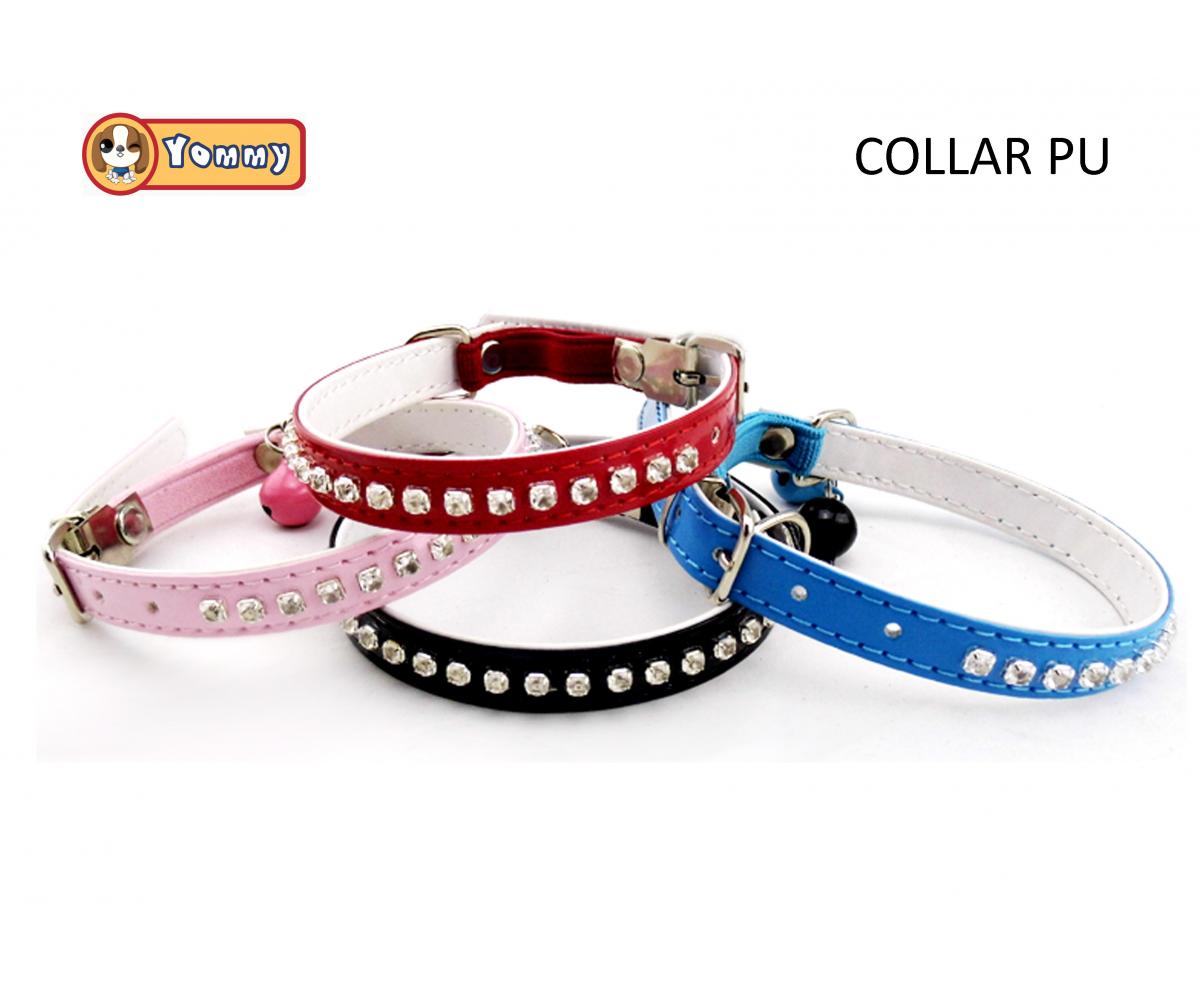 Collar para gato diamante y cascabel 1.2*30 CM