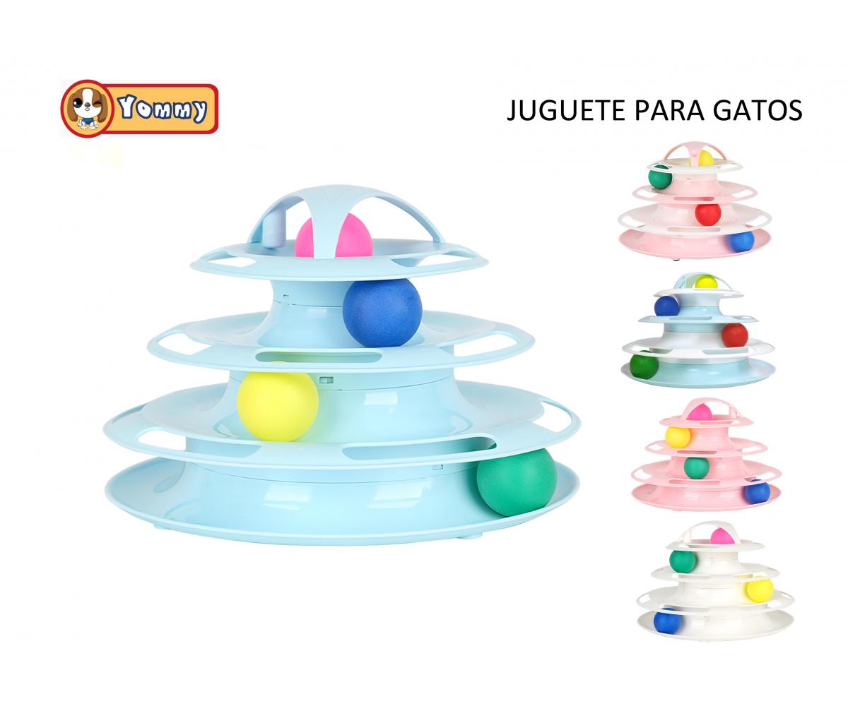 Juguete interactivo para gatos de cuatro capas 25*10*25 CM