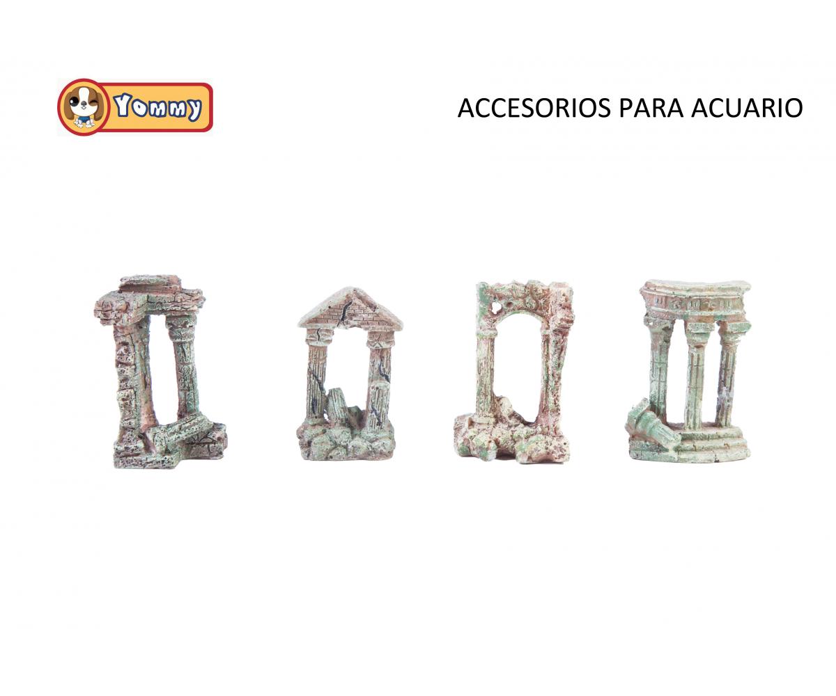 Adorno Ruinas de resina 4,5*2,5*7 CM para acuario