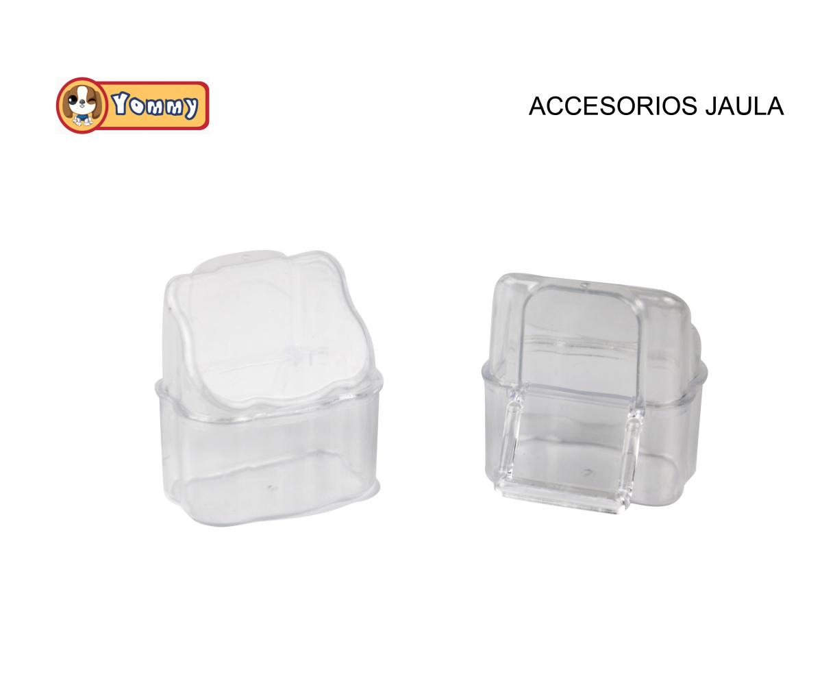 Comedero para Jaula de pájaros paquete individual 7,5*7,5*8 CM