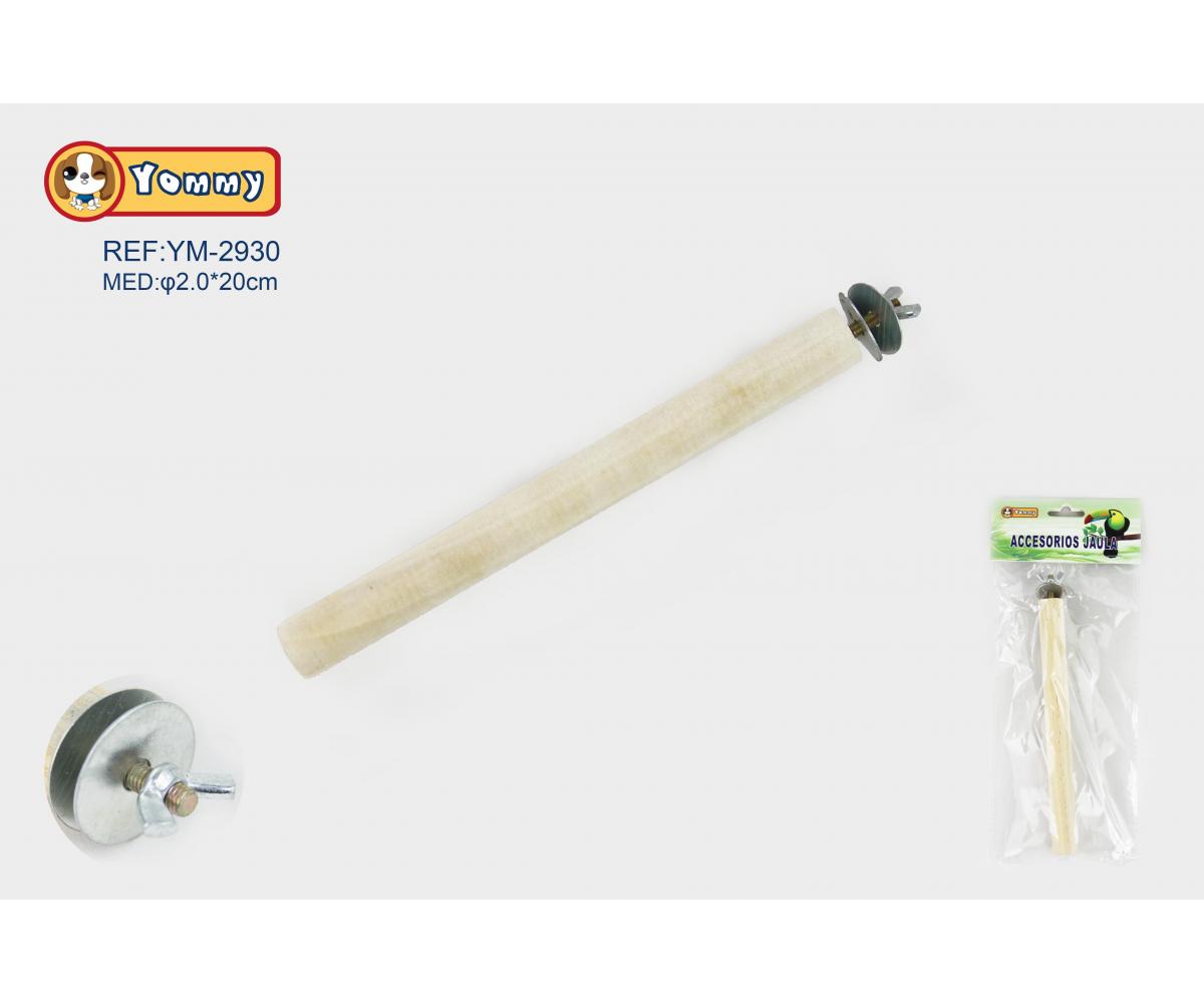 Palo de madera grueso 2.0 * longitud 20 CM paraJaula para pájaros