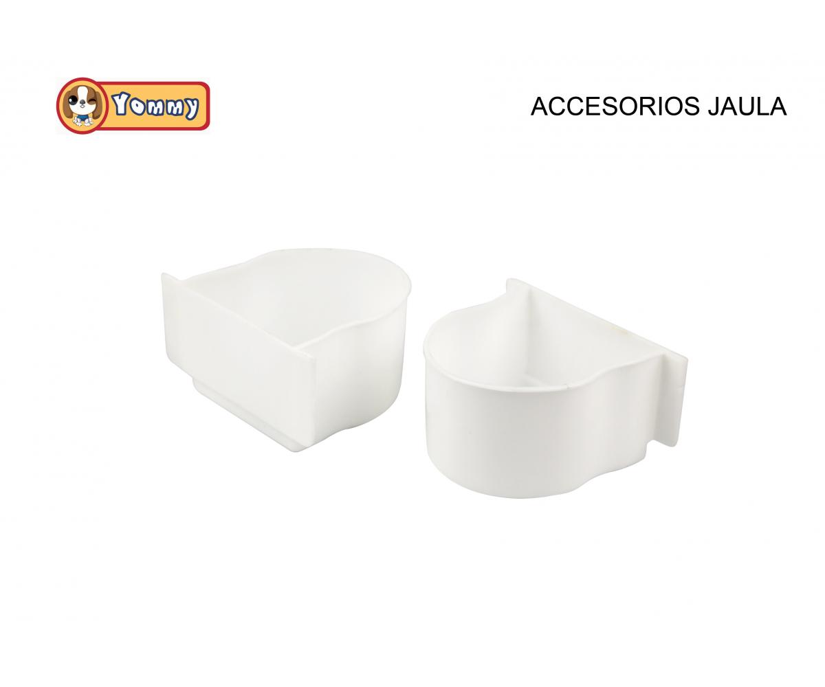 Comedero para jaula para pájaros en forma de U 2 uds 9,5*8*5 CM