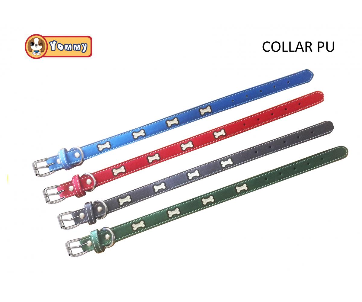 Collar PU en forma de hueso