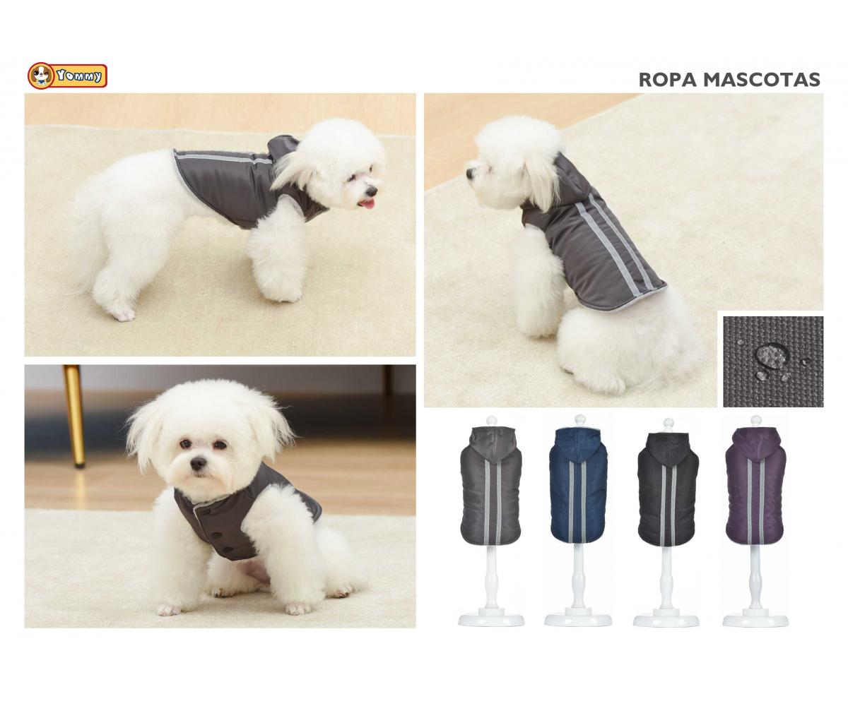 Chubasquero monocromático luminoso con capucha