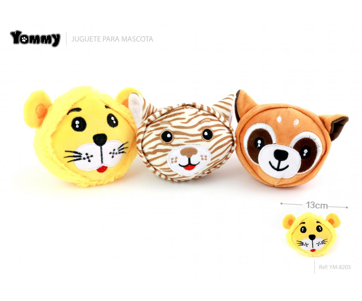 Peluche serie cabeza de animales con sonido 13 CM