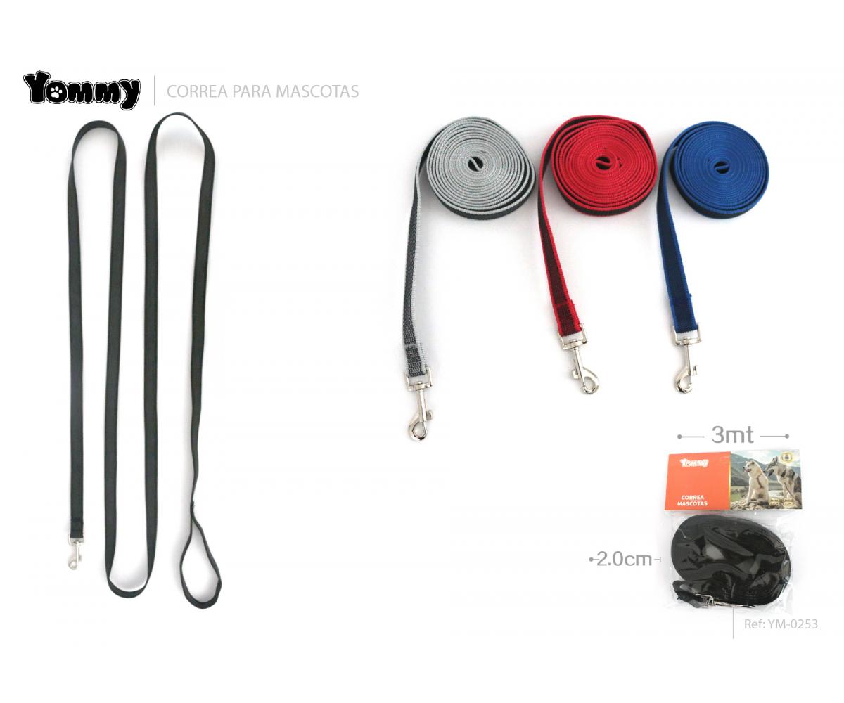 CORREA EXTENDIDA ANTIDESLIZANTE PARA MASCOTAS 2.0*3m