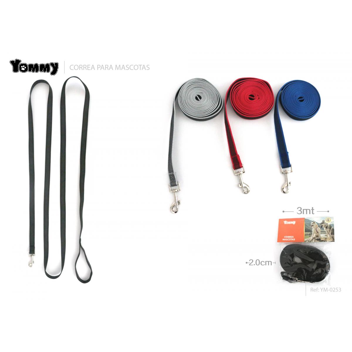 CORREA EXTENDIDA ANTIDESLIZANTE PARA MASCOTAS 2.0*3m