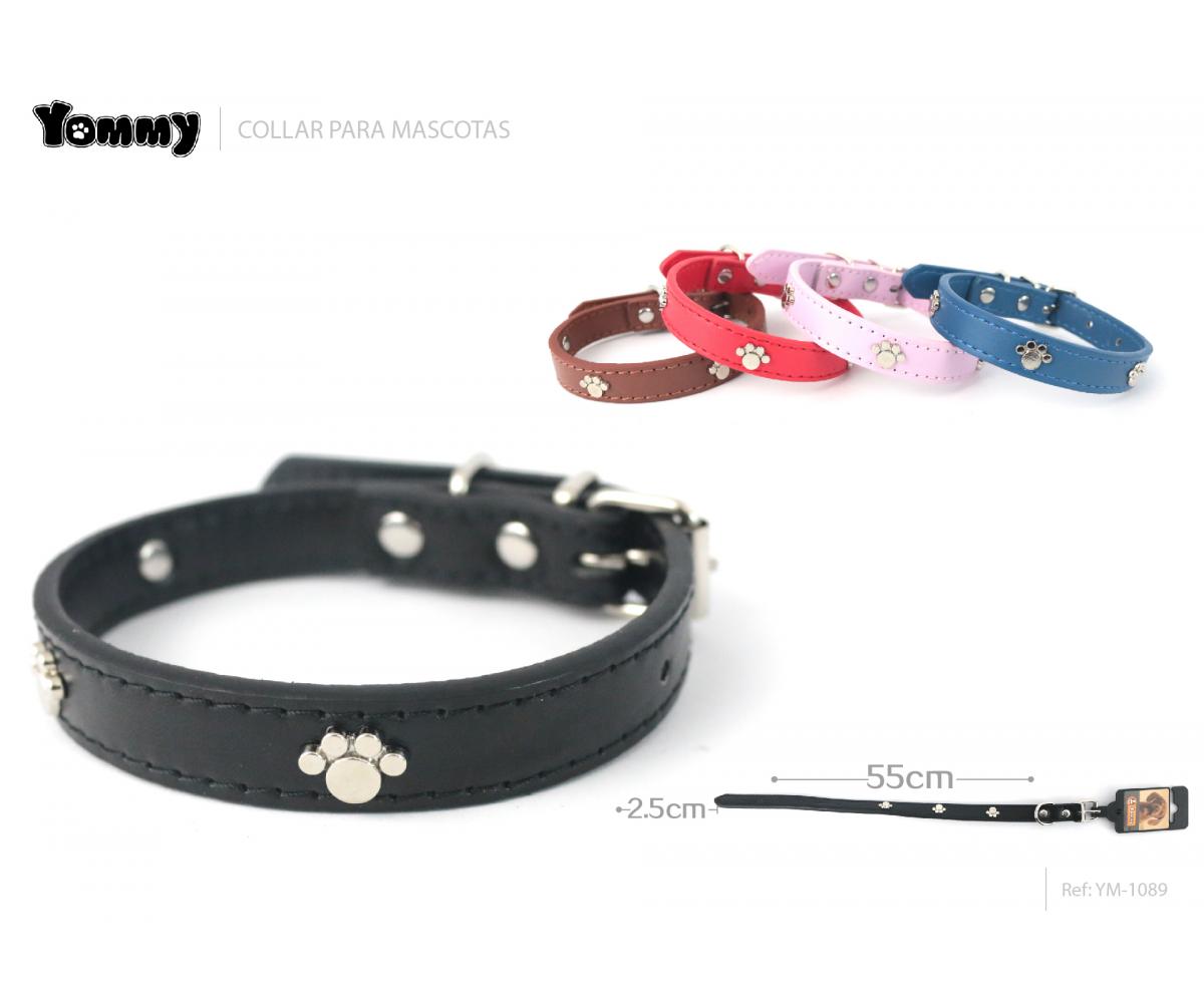 Collar PU abalorio huella