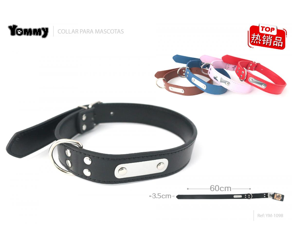 Collar PU con placa