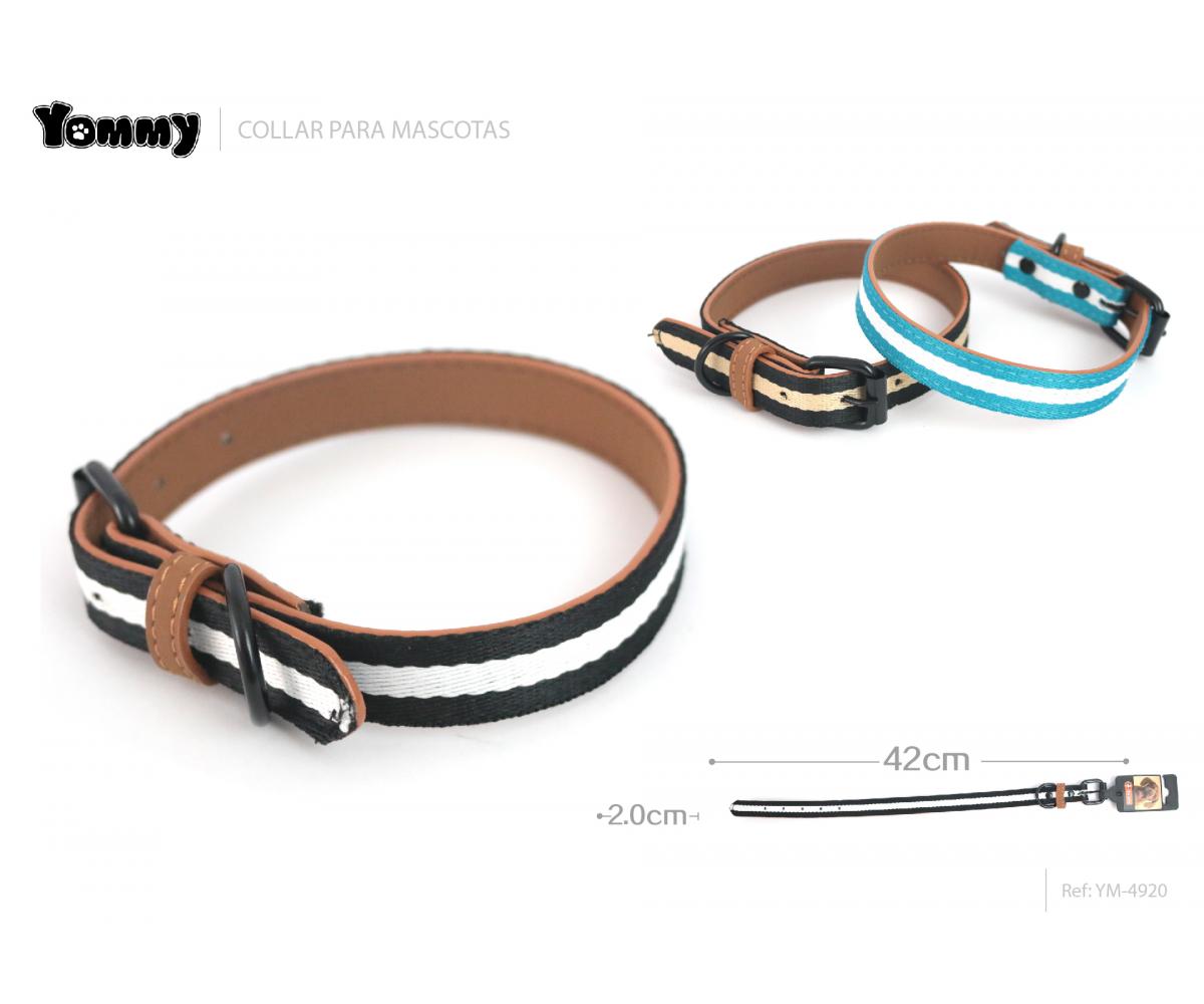 Collar PU para mascotas 2,0 CM