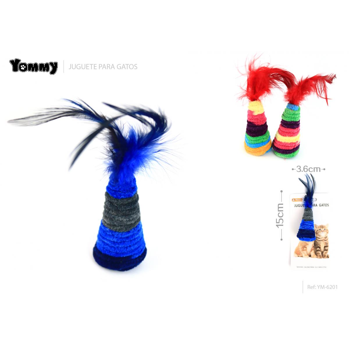 Juguete de gato de plumas de felpa 15*3,6 CM