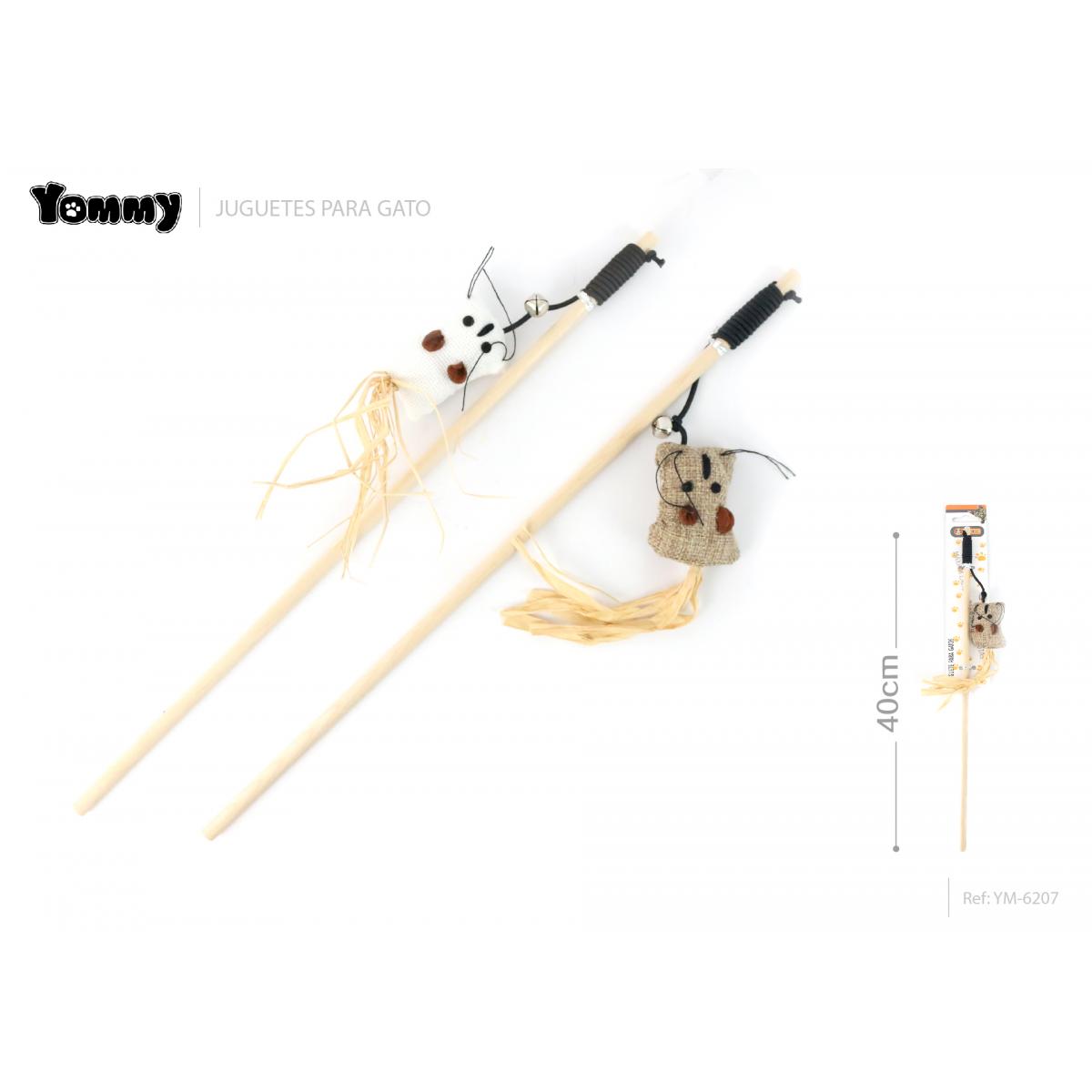 Bolsa pequeña de paja cat teaser stick 40 CM