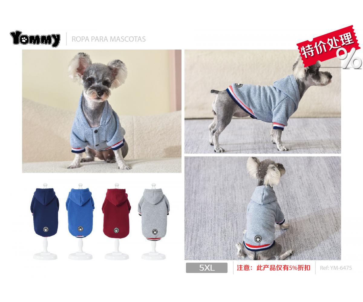 Sudadera rayas y huella